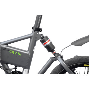 E-Bike 20" foldable Bike City III grey