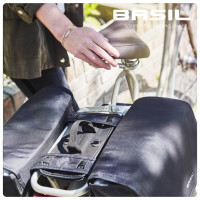 Basil DBS Detachable Bag System - abnehmbare Montageplatten - schwarz