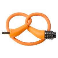 Zahlen-Kabelschloss M-Wave Silikon 900*12mm Orange