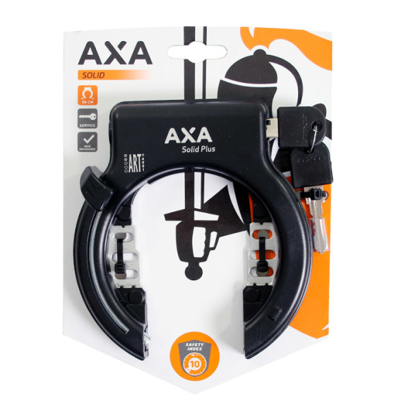 Ringschloss AXA Solid XL Plus Art 2 - abziehbarer Schlüssel - schwarz (blister)