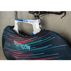Bike Cover Triathlon Red and Green